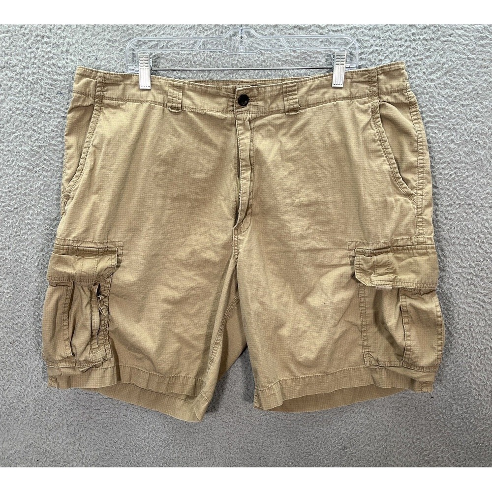 Chaps Shorts Mens 40 Tan Khaki Ripstop Cargo Workwear Outdoors Camping Skater